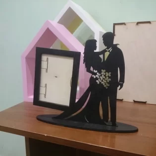 Valentine couple photo stand