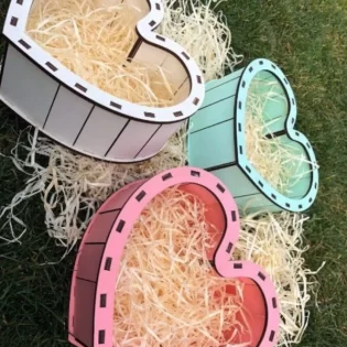 Heart shaped gift box