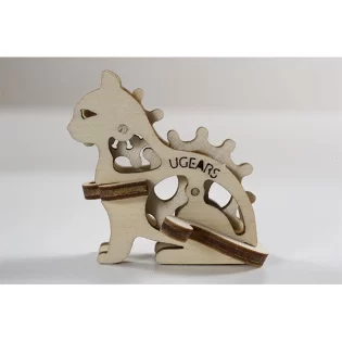 Wooden 3d puzzle cat
