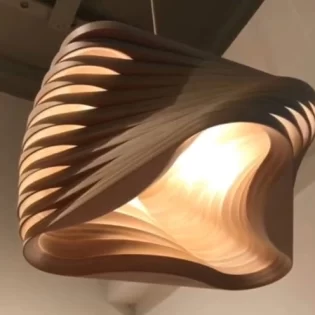 3d puzzle laser cut lamp design