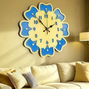 laser cut wall clock design for room