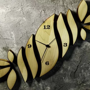 leaf petals shape laser cut 3d wall