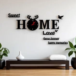laser cut sweet home love 3d wall