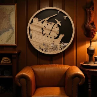 laser cut duck hunting 3d wall