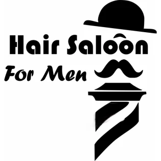 laser cut hair salon for men barber shop parlors wall art sticker