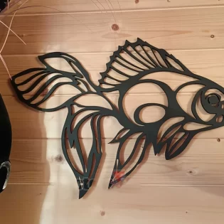 laser-cut-goldfish-wall