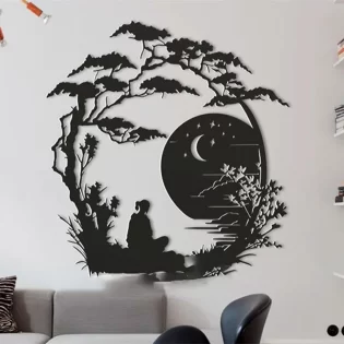 laser-cut-wooden-moonlight-wall-art-décor
