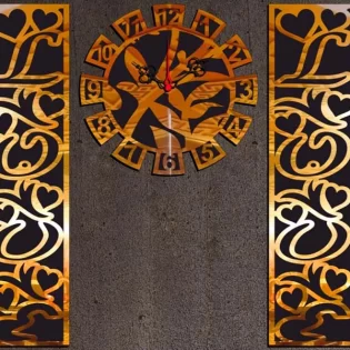 laser cut love side panel wall