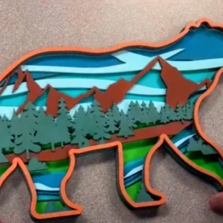 laser-cut-layered-wood-wall-art-3d-model-bear-with-a-nature-scen