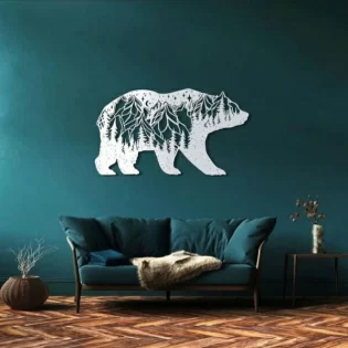 beautiful bear wall panel room decorative design