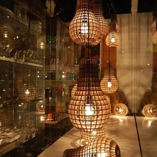 laser cut lamp Ochoa wooden lamp chandelier