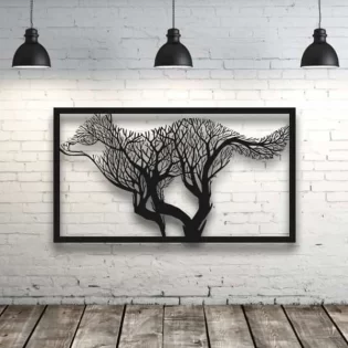 laser-cut-wolf-wall-painting-frame-design