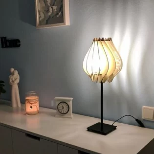 laser cut plywood Ramadan Kareem night light lamp