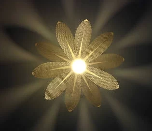 floral Diy sealing lamp laser cut