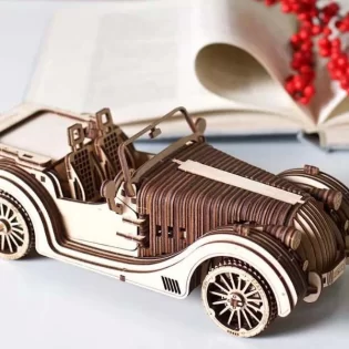 laser cut 3d puzzle classic roadster car toys mod_7