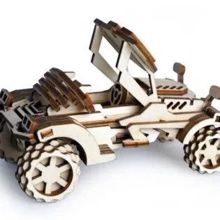 Laser cut 3d puzzle toy car model wooden puzzle car