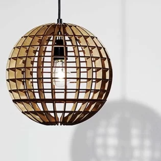 laser cut 3d-wooden-puzzle-pendant-light-lamp-hanging-wood-lamp