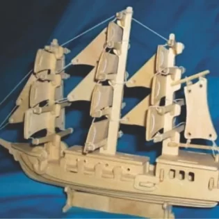 3d wooden ship