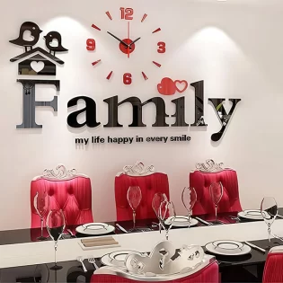 laser cut 3d wall clock our sweet home love these forever