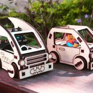laser cut batman small toy car