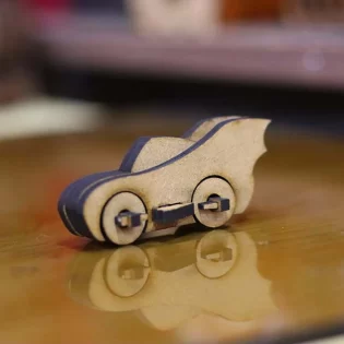 laser cut batman toy car miniature car
