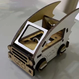 laser cut batman toy miniature car
