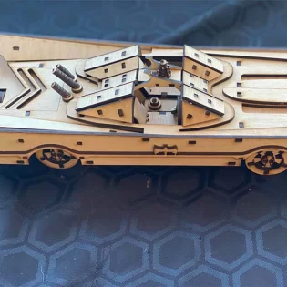 laser cut bat mobile car 3d puzzle toy car