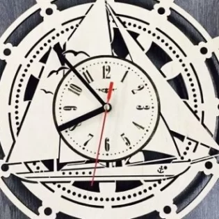 Boat ship design wall clock