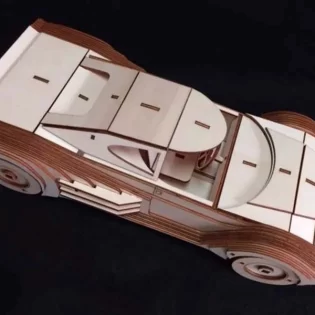 laser cut Chevrolet Camaro 3d puzzle model k