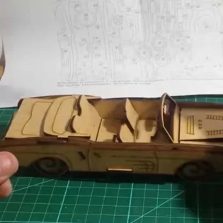 laser cut convertible car 3d puzzle