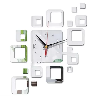 laser cut creative 3d wall clock design