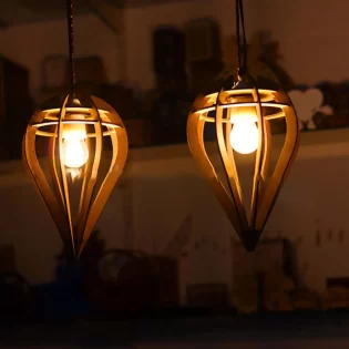 laser cut diamond chandelier hanging light