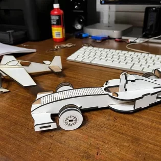 laser cut f1 racing car toy