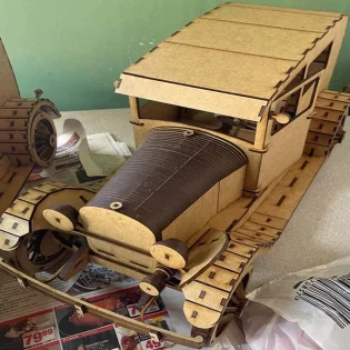 laser cut ford a 1927 3d model toy