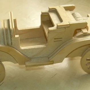 laser cut ford model t car