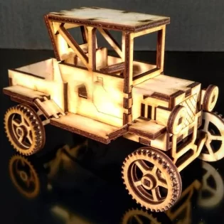 laser cut ford toy car
