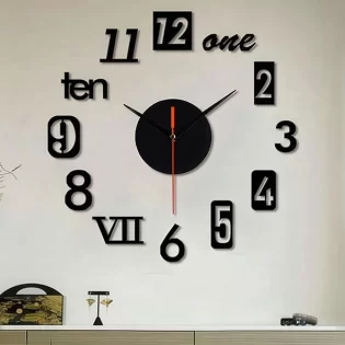 laser cut large 3d digit number wooden wall