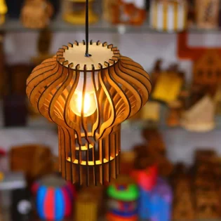 laser cut mid century hanging lamp pendent