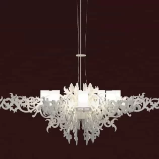 laser cut modern wall mounted wooden lamp design