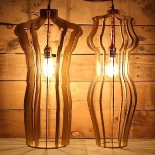 laser cut night light lamps