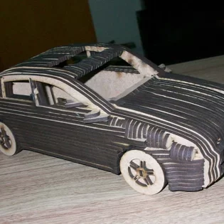 laser cut Opel Vectra cd 1997 toy car