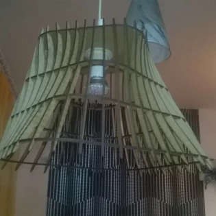 laser cut pendant lamp layout