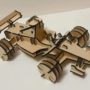 laser cut racing car 3d model formula 1 toy
