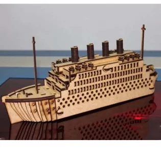 laser cut titanic ship 3d wooden puzzle model wooden