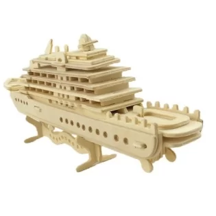 laser cut wooden 3d puzzle ship