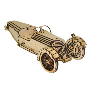laser cut wooden Morgan 3 wheel car puzzl_3