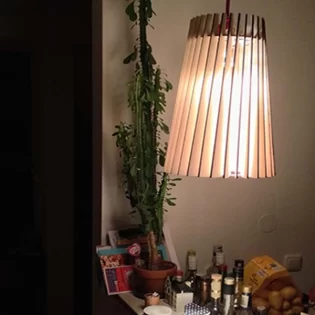 laser cut wooden pendant lamp night light hanging