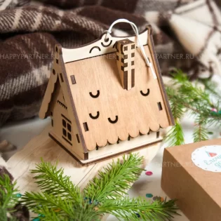 laser cutter wood hanging house template