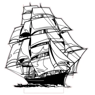 Ship 3d led night light