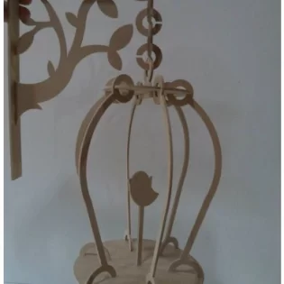 wooden carved hanging lamp